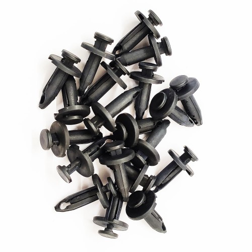 Set 40pz Rivetti Per Auto In Plastica Fermi Di Fissaggio Con Vite Liscia Nero Art. 11923 Set 40pz Rivetti Per Auto In Plastica Fermi Di Fissaggio Con Vite Liscia Nero Art. 11923